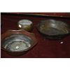 Image 5 : CHINESE COPPER BOWLS, CLOUD PATTERN (2 FOOTED) (4 PCS)