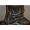 Image 4 : BRONZE TIBET SEATED SHAKYAMUNI BUDDHA; SIGNED (15 1/2")