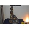 Image 5 : BRONZE TIBET SEATED SHAKYAMUNI BUDDHA; SIGNED (15 1/2")