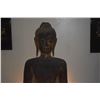 Image 2 : ANTIQUE THAI LIFE SIZE HEAD & TORSO OF BUDDHA ON STAND (29")