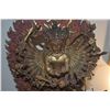 Image 7 : ANTIQUE BRASS NEPAL KALACHAKRA BUDDHA W/FLAME AURA; SIGNED (16")