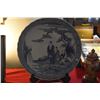 Image 2 : 19" JAPANESE BLUE & WHITE PORCELAIN CHARGER (DOES NOT INCLUDE STAND)