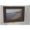 Image 1 : FRAMED OIL ON BOARD, COASTAL SCENE; SIGNED J. RENNINGS (31" X 23")
