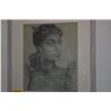 Image 2 : FRAMED CHARCOAL PORTRAIT DRAWING; SIGNED MADGE TENNENT 1936 (29 1/2" x 34 1/2")