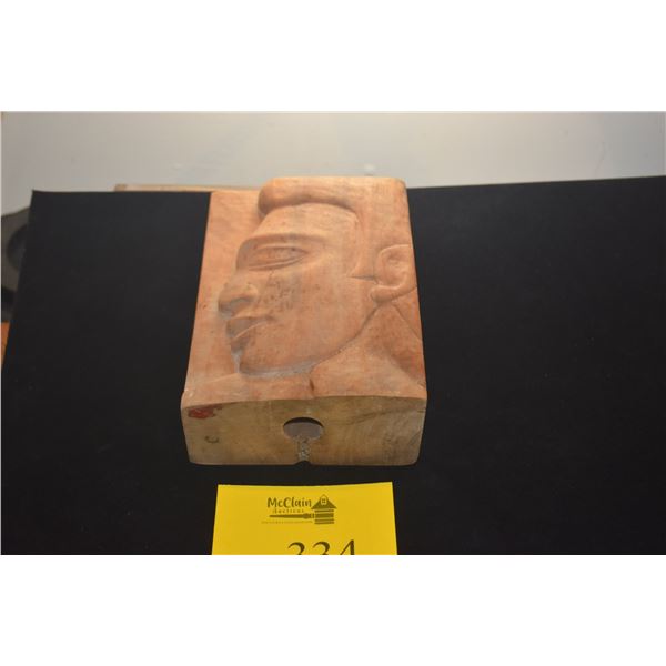 CARVED WOOD LAMP BASE (FRITZ ABPLANLAP?)