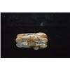 Image 4 : CHINESE NEPHRITE JADE RECUMBENT HORSE, CHICKEN BONE JADE (2 1/4" X 1 1/4")