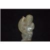 Image 2 : CHINESE NEPHRITE OLD JADE MAN & FISH (3" X 1 7/8")