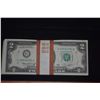 Image 3 : 100 $2 DOLLAR BILLS. W/1ST DAY STAMP (100 PCS)