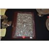 Image 1 : ENGLISH BAROQUE STYLE EMBOSSED STERLING SILVER MOUNTED RED FOLIO NOTEPAD