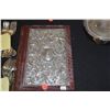 Image 3 : ENGLISH BAROQUE STYLE EMBOSSED STERLING SILVER MOUNTED RED FOLIO NOTEPAD