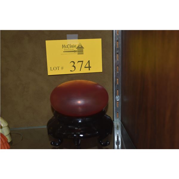 BENJAMIN EDOLS & KATHY ELLIOTT, SYDNEY 1999-CONTEMPORARY GLASS PAPERWEIGHT (DOES NOT INCLUDE STAND)