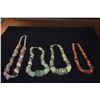 Image 2 : SEMI-PRECIOUS BEAD NECKLACES (4 PCS)