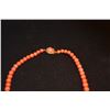 Image 2 : 18K NATURAL RED CORAL BEAD NECKLACE W/APPRAISAL (APPRISED: $9,750)