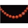 Image 4 : 18K NATURAL RED CORAL BEAD NECKLACE W/APPRAISAL (APPRISED: $9,750)