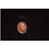 Image 2 : 10K CORAL CAMEO RING, SIZE 4 3/4 (5.5 GTW)