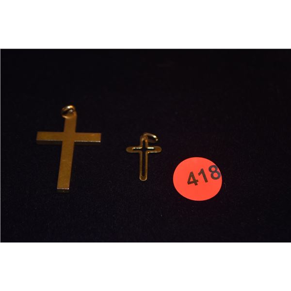 14K CROSSES (4.8 GTW) (2 PCS)