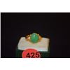 Image 3 : 22K JADE RING, SIZE 4 1/4 (5.1 GTW)