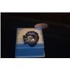 Image 2 : 14K WG DIAMOND & SAPPHIRE RING, SIZE 5 (7.4 GTW)