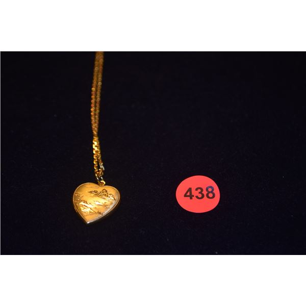 18K HEART PENDANT ON CHAIN (16.2 GTW)