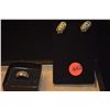 Image 1 : 14K WG RING, SIZE 5 3/4 & EARRINGS (6.4 GTW)