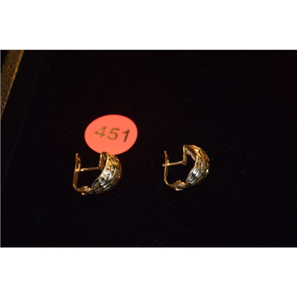 14K EARRINGS (4 GTW)