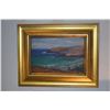 Image 2 : FRAMED OIL ON BOARDS, LEFT & RIGHT VIEWS FROM HAUNAUMA BAY; SIGNED MARY J. COULTER (2 PCS)