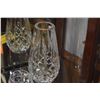 Image 2 : TALL WATERFORD CRYSTAL VASE & WATERFORD VOTIVE HOLDER (2 PCS)
