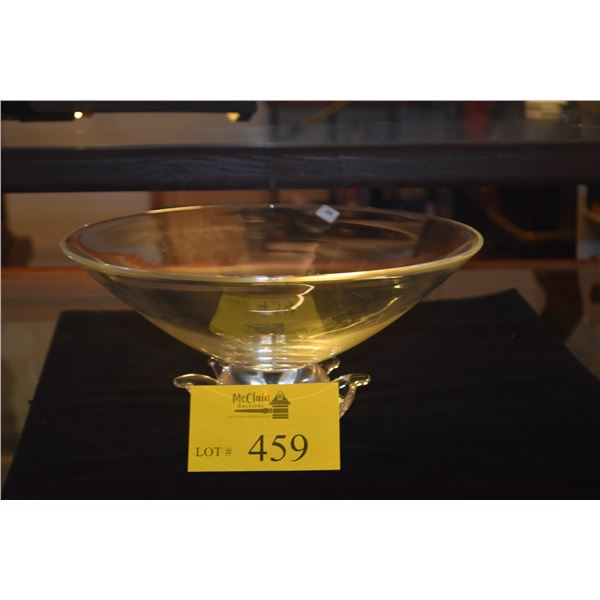 12 3/4" STEUBEN ART GLASS DONALD POLLARD "PEONY" BOWL