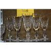 Image 2 : WATERFORD CRYSTAL STEMWARE (6) & 2 SMALL SHOT GLASSES (8 PCS)