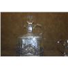 Image 2 : ETCHED GLASS DECANTER W/STERLING SILVER BASE