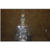 Image 3 : ETCHED GLASS DECANTER W/STERLING SILVER BASE