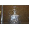 Image 4 : ETCHED GLASS DECANTER W/STERLING SILVER BASE