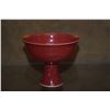 Image 2 : CHINESE PORCELAIN RED GLAZED STEM CUP; SIGNED W/EXPORT SEAL (3 3/8")
