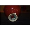 Image 4 : CHINESE PORCELAIN RED GLAZED STEM CUP; SIGNED W/EXPORT SEAL (3 3/8")