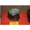Image 1 : SERPENTINE JADE COIN FROG W/STAND
