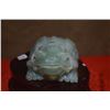 Image 3 : SERPENTINE JADE COIN FROG W/STAND