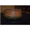 Image 3 : HIGA TEA BOWL, KEAWE ASH & BLACK GLAZE BOTTOM; SIGNED HIGA (4 3/4" X 3 1/2")