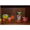 Image 2 : VINTAGE ASSORTED FRUIT SALT & PEPPER SHAKERS, CREAMERS, CUP, BOWL, ETC. (10 PCS)