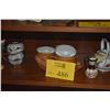 Image 1 : TEA CUPS & SAUCERS, TEAPOT, CREAMERS, ETC. (12 PCS)