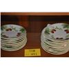 Image 1 : FRENCH MAJOLICA PLATES W/STRAWBERRY & FOLIAGE PATTERN (17 PCS)