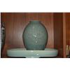 Image 2 : VASE, CELADON & IKEBANA VASE (3 PCS)