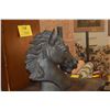 Image 3 : BRONZE HORSE HEAD (13 1/4")