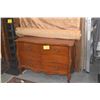 Image 1 : FRENCH PROVINCIAL STYLE SERPENTINE FRONT 6 DRAWER CHEST (47 1/2" X 20" X 33")