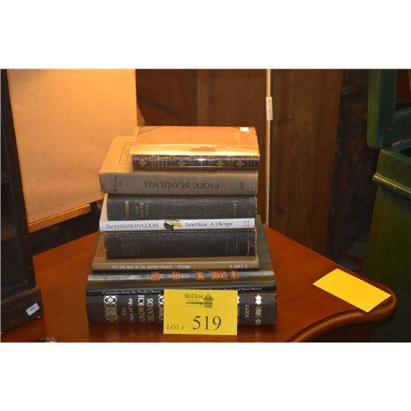 COLLECTION OF BOOKS ON HAWAII (8 PCS)