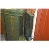 Image 4 : JEWELRY ARMOIRE W/FLIP TOP MIRROR, 9 DRAWERS & SIDE OPENINGS