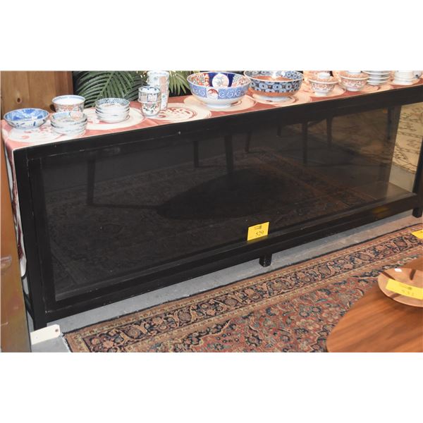 LONG GLASS DISPLAY CASE (84" X 12" X 30")