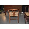 Image 5 : PAIR CHERRY WISHBONE CHAIRS, CARL HANSEN & SON HANS J. WEGNER DESIGN W/GOLDEN LOKE LEATHER SEAT CUSH