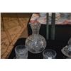 Image 2 : CUT CRYSTAL TUMBLERS & CARAFE