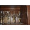 Image 3 : CRYSTAL STEMWARE W/GOLD STEMS (36 PCS)