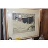 Image 1 : FRAMED LITHOGRAPH, LA REVE" OR "THE DREAM"; SIGNED FOUJITA 24/25 H.C. (37 1/2" X 34 1/2")